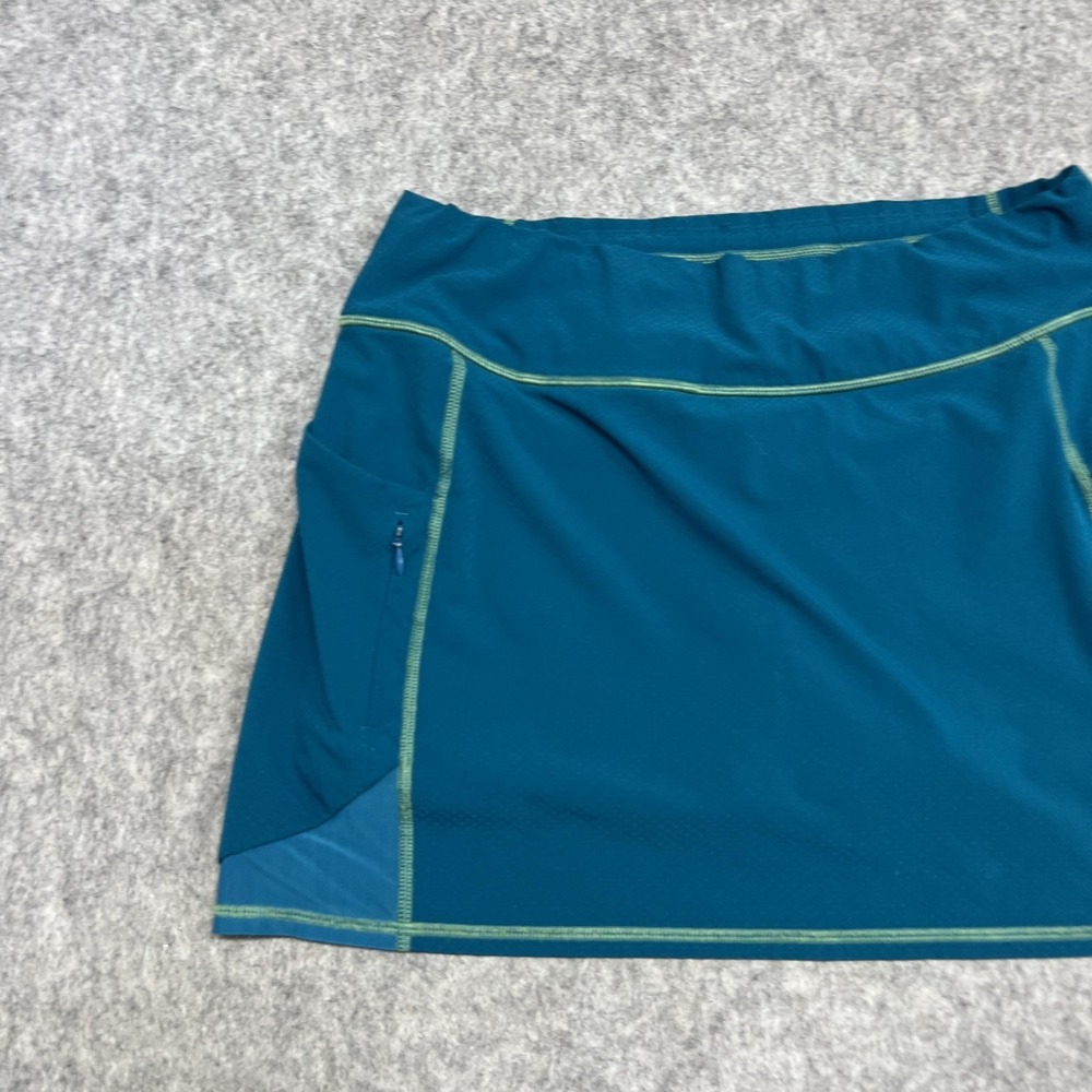 Athleta Skort Womens M Blue Athletic Running Tennis Mesh Lined Pockets Stretch - Picture 4 of 14